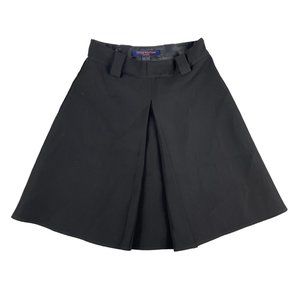 Louis Vuitton Uniform Skirt Womens 36 Luxury Black Basic Flared Made in Bulgaria